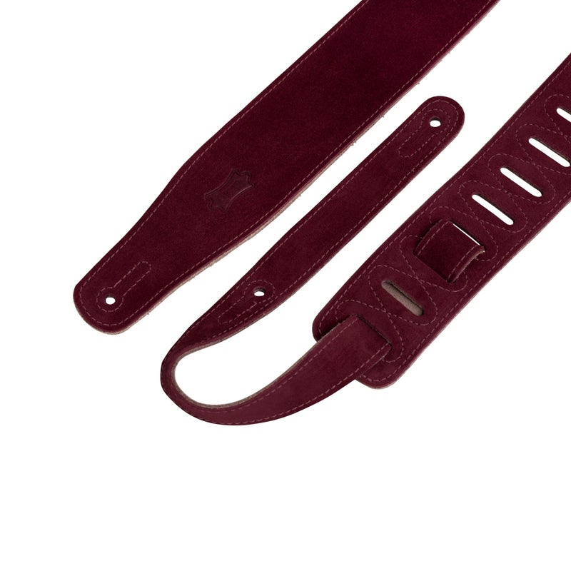 Levy's Leathers 2 1/2" Suede Leather Strap,Burgundy - Image 2